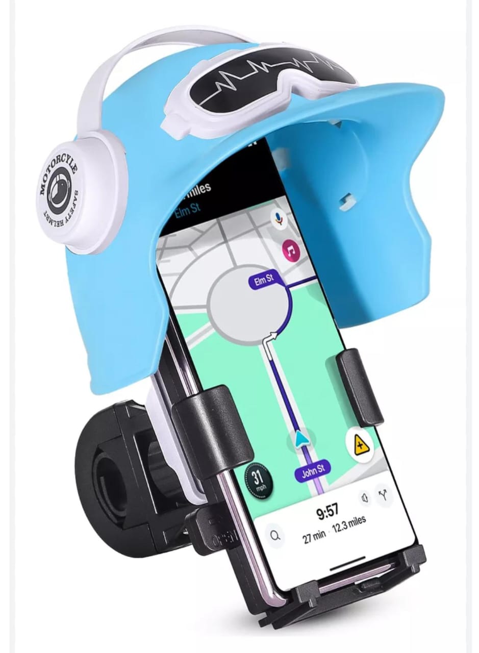 Gray helmet for bikers